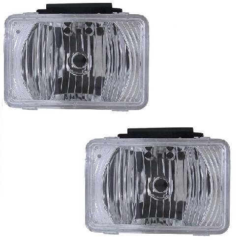 GMC Canyon Pair of Clear Bumper Driving Fog Light Lamp Replacement For Chevy Colorado 