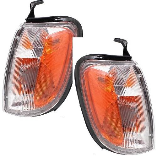 For Nissan Xterra Parking Signal Light Assembly 2000 2001 Pair Driver and Passenger Side For NI2520124 26125-7Z425 