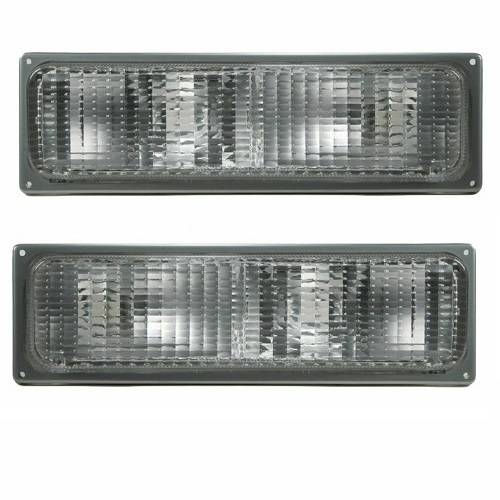 Turn Signal Light for C/K FULL SIZE PICKUP 90-93 Driver Side LH Lens and Housing w/Composite Head Lamps 