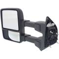 Ford -# - 2008-2012 Ford Super Duty Manual Telescopic Tow Mirror -Left Driver