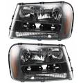 Chevy -# - 2002-2009 Trailblazer Front Headlight Lens Cover Assemblies -Driver and Passenger Set