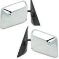 Chevy -# - 1982-1993 S10 Blazer S10 Pickup GMC S15 Jimmy Sonoma Side View Door Mirror Manual Chrome -Driver and Passenger Set