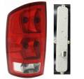 Dodge -# - 2002*-2006 Ram Truck Pickup Tail Lamp With Circuit Board and Bulbs -Left Driver