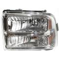 Ford -# - 2005 2006 2007 Ford F250 F350 F450 Headlight with Chrome -Left Driver