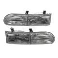 Ford -# - 1992-1995 Taurus Front Headlight Lens Cover Assemblies -Driver and Passenger Set