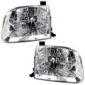 Toyota -Replacement - 2001-2004 Sequoia Front Headlight Lens Cover Assemblies -Driver and Passenger Set