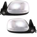 Toyota -Replacement - 2003 2004 Tundra Outside Door Mirrors Power Heat Chrome -Driver and Passenger Set