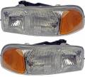 GMC -# - 1999-2007* Sierra Front Headlight Lens Cover Assemblies -Driver and Passenger Pair