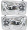Ford -# - 2002 2003 2004 Ford Super Duty Front Headlights with Clear Lens -Driver and Passenger Set