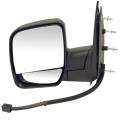 Ford -# - 2002-2007 Econoline Outside Door Mirror Power Dual Glass -Left Driver