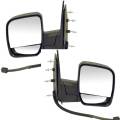 Ford -# - 2002-2007 Econoline Outside Door Mirror Power Dual Glass -Driver and Passenger Set