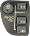 Chevy -# - 1998-2004 S10 Pickup 4X4 Selector Dash Switch -4 Button 4WD