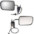 Dodge -# - 1994-1997 Dodge Pickup Old Style Door Mirror Power Chrome -Driver and Passenger Set