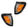 Toyota -Replacement - 2001-2004 Tacoma Park Signal Lights Gray Trim -Driver and Passenger Set