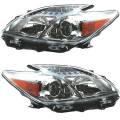 Toyota -Replacement - 2010-2011 Prius Front Headlight Cover Assemblies -Driver and Passenger Set