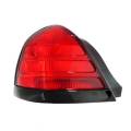 Ford -# - 2000-2011 Crown Victoria Rear Tail Light with Black Trim -Left Driver