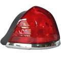 Ford -# - 1999-2011 Crown Victoria Tail Light with Chrome Trim -Right Passenger
