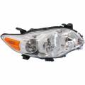 Toyota -Replacement - 2011 2012 2013 Corolla Halogen Headlight With Chrome -Right Passenger