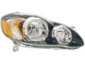 Toyota -Replacement - 2005-2008 Corolla Front Headlight with Smoked Lens Cover -Right Passenger