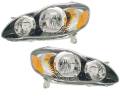 Toyota -Replacement - 2005-2008 Corolla Front Headlight with Smoked Lens Cover -Driver and Passenger Set