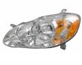 Toyota -Replacement - 2004*-2008 Corolla Front Headlight with Clear Lens Cover -Left Driver