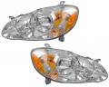 Toyota -Replacement - 2004*-2008 Corolla Front Headlight with Clear Lens Cover -Driver and Passenger