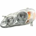 Toyota -Replacement - 2003-2004* Corolla Front Headlight with Smoked Lens Cover -Left Driver