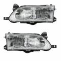 Toyota -Replacement - 1993-1997 Corolla Front Headlight Cover Assemblies -Driver and Passenger Set
