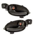 Chevy -# - 2002-2009 Trailblazer Inside Door Handle Black -Set Left and Right -Front or Rear