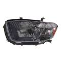 Toyota -Replacement - 2008 2009 2010 Highlander Sport Front Headlight Lens Cover Assembly Smoked -Left Driver