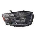 Toyota -Replacement -  2008 2009 2010 Highlander Sport Front Headlight Lens Cover Assembly Smoked -Right Passenger