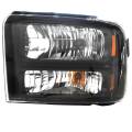 Ford -# - 2005 Ford Excursion Front Headlight with Black Trim -Left Driver
