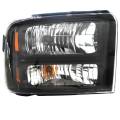 Ford -# - 2005 Ford Excursion Front Headlight with Black Trim -R Passenger