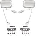 Ford -# - 1980-1989 Ford F-Series Swing Lock Mirror Chrome -Universal Fit SET