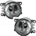 Nissan -# - 2005-2009 Frontier Fog Lights with Straight Lens -Universal Fit SET