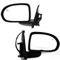 Jeep -# - 2007-2017 Compass Side View Door Mirrors Power Heat Textured -Driver and Passenger Set