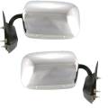 Chevy -# - 1992 1993 1994 Blazer Side View Door Mirror Manual Chrome -Driver and Passenger Set