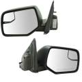Ford -# - 2008-2012 Escape Side View Door Mirror Power with Spotter Glass Textured -Driver and Passenger Set