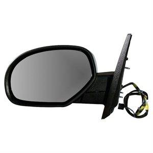 2007-2013 Avalanche Outside Door Mirror Power Heated with Light Smooth -Left Driver 07, 08, 09, 10, 11, 12, 13 Chevy Avalanche