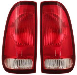 1997-2004* Ford F150 Pickup Rear Brake Tail Lights -Driver and Passenger Set 97, 98, 99, 00, 01, 02, 03 F150 Style-Side