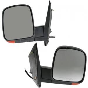 2003, 2004, 2005, 2006, 2007 Chevy Express Van Outside Door Mirrors Power Heat with Signal -Driver and Passenger Set 03, 04, 05, 06, 07 Express Van with With Turn Signal in Mirror Housing -Replaces Dealer OE 15937983, 15937982