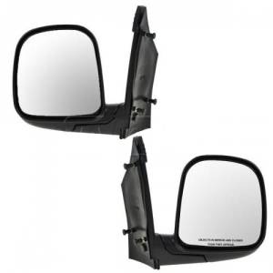 1996, 1997, 98, 99, 00, 2001, 2002 Chevy Express Outside Door Mirrors Power Heat -Driver and Passenger Set Side View Door Mirrors Express Van Replaces Dealer OEM 15046457, 15768768