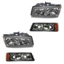 2003-2004 Chevy Avalanche Headlights / Park Lamps -4 Pc. Set Avalanche