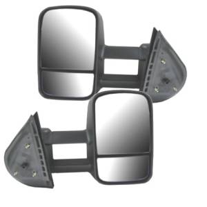 2002-2006 Avalanche Extendable Tow Mirrors Manual -Driver and Passenger Set 2002 2003 2004 2005 2006 Chevy Avalanche