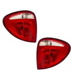 2004 2005 2006 2007 Town & Country Rear Tail Light Brake Lamps -Driver and Passenger Set 04, 05, 06, 07 Chrysler Town & Country Mini Van Replacement Tail Lamp Lens Assemblies Brake Light Covers -Replaces Dealer OEM Number 68241335AA, 68241334AA
