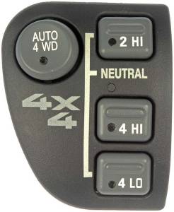 1998-2004 S10 Pickup 4X4 Selector Dash Switch -4 Button 4WD 98, 99, 00, 01, 02, 03, 04 Chevy S10 Pickup
