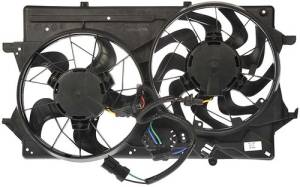 2000 2001 2002 Ford Focus Dual Cooling Fan With SOHC 2000, 2001, 2002 Ford Focus With Air And SOHC