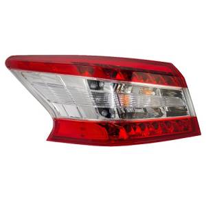 2013 2014 2015 Nissan Sentra Tail Light Assembly New Replacement Rear Brake Lamp Driver Side Stop Lens Cover For Your 13, 14, 15 Sentra -Replaces Dealer OEM 26555-3SG0A