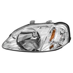 1999-2000 Civic Front Headlight Lens Cover Assembly -Left Driver 99, 00 Honda Civic