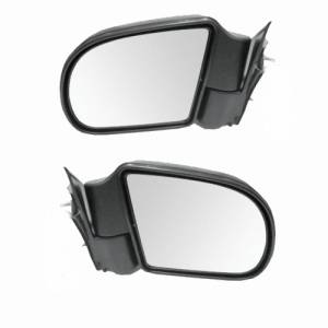 1999-2004 S10 Pickup Side View Manual Mirrors -Driver and Passenger Set 99, 00, 01, 02, 03, 04 Chevy S10 Truck